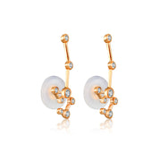 Leo Zodiac Constellation Earring 18k Gold & Diamond - Genevieve Collection