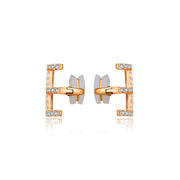 18k Gold Triple Line Diamond Ear Cuff - Genevieve Collection