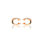 18k Gold Zigzag Diamond Ear Cuff - Genevieve Collection
