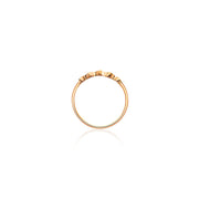 18k Gold Fog Arabesque Diamond Ring - Genevieve Collection