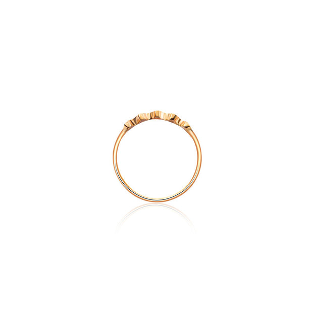 18k Gold Fog Arabesque Diamond Ring - Genevieve Collection