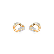 18k Gold Curve with Arrow Diamond Ear Cuff - Genevieve Collection
