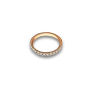 18k Gold Line Diamond Ring - Genevieve Collection