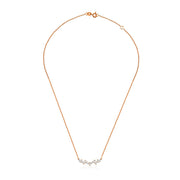 18k Gold Irregular Shape Diamond Necklace - Genevieve Collection