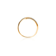 18k Gold Spring Shape Diamond Ring - Genevieve Collection