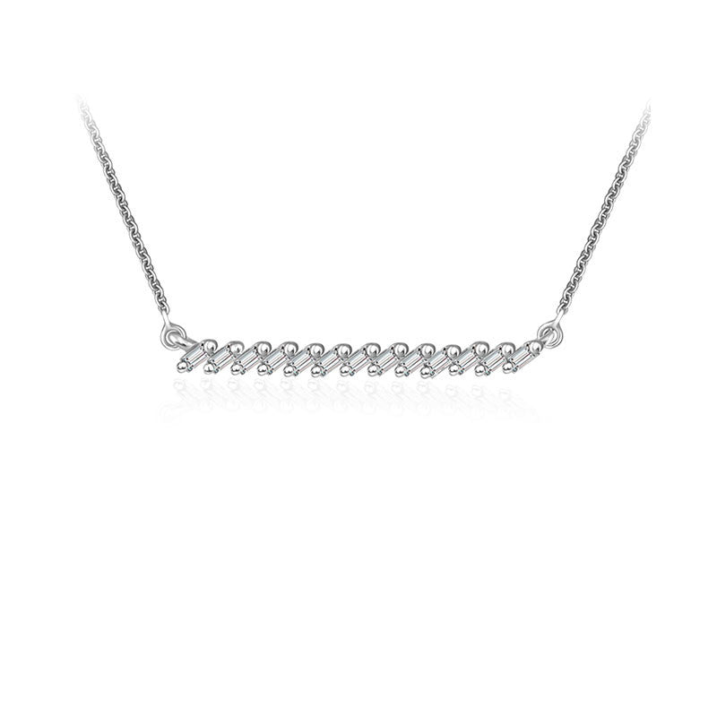 18k Gold Line Diamond Necklace - Genevieve Collection