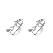 18k Gold Citrus Blossom Long Earring - Genevieve Collection
