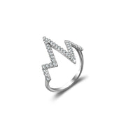 18k Gold Heartbeat Diamond Ring - Genevieve Collection