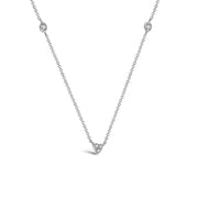 18k Gold Trianlgle Shape Diamond Necklace / Choker - Genevieve Collection