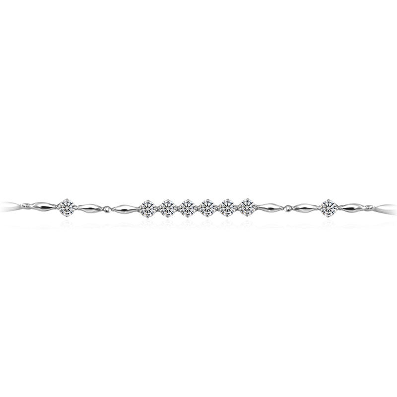 18k Gold Lozenge Shape Diamond Bracelet - Genevieve Collection