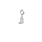 18k Gold Letter "B" Diamond Charms - Genevieve Collection