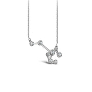 Sagittarius Zodiac Constellation Necklace 18k Gold & Diamond - Genevieve Collection