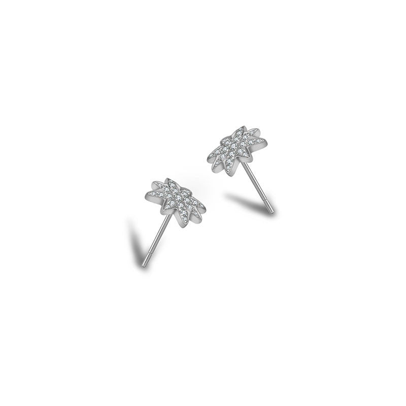 18k Gold Star Diamond Earring - Genevieve Collection