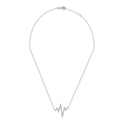 18k Gold Heartbeat Diamond Necklace - Genevieve Collection