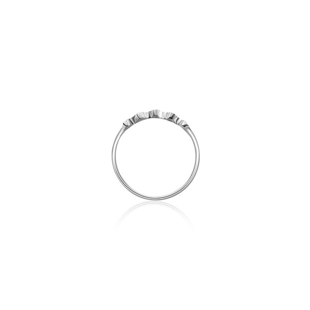 18k Gold Fog Arabesque Diamond Ring - Genevieve Collection