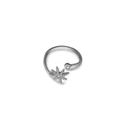 18k Gold Star Open Diamond Ring - Genevieve Collection