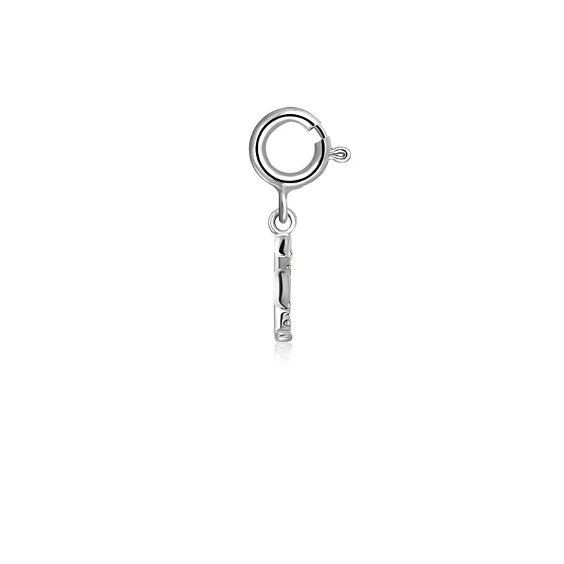18k Gold Letter "F" Diamond Charms - Genevieve Collection