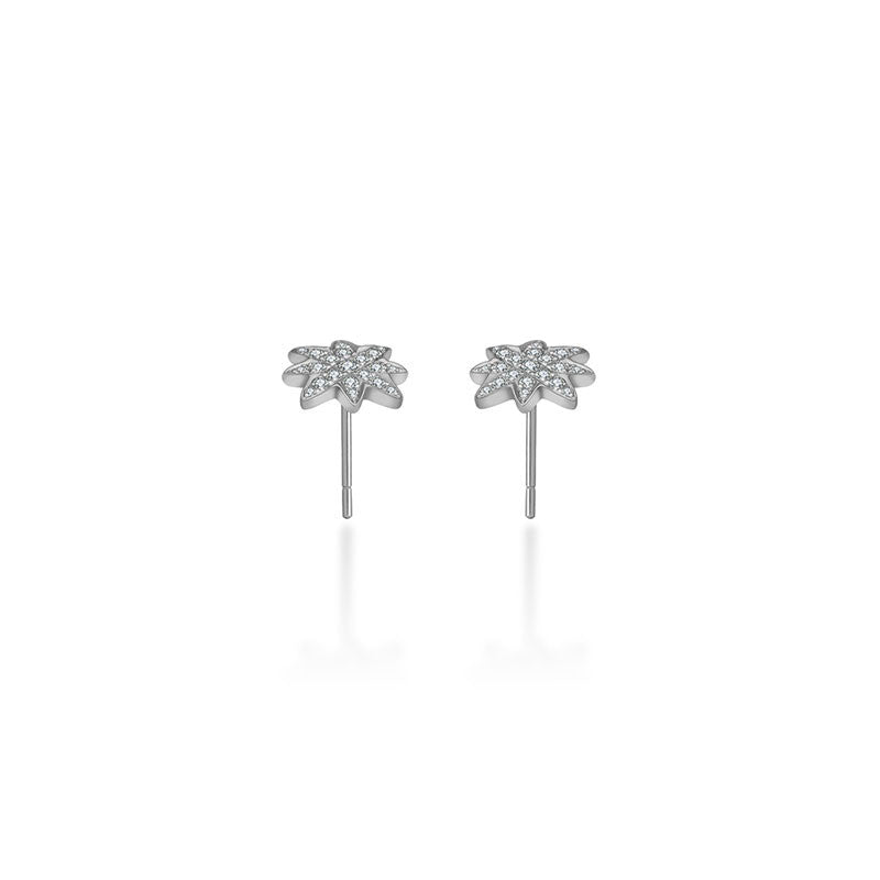 18k Gold Star Diamond Earring - Genevieve Collection