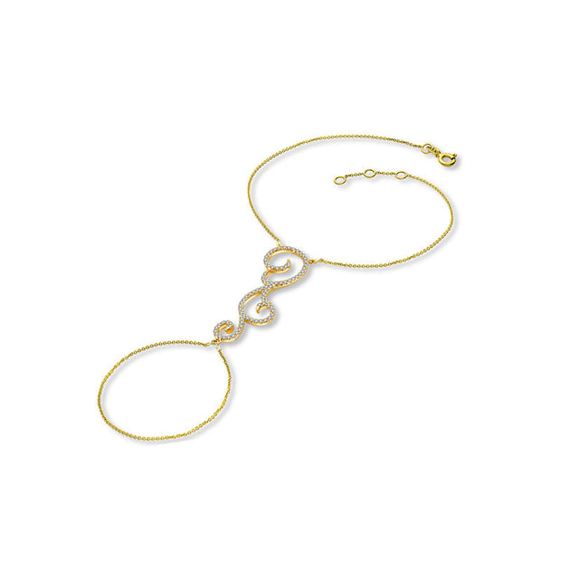 18k Gold Bohemian Style 2 Way Diamond Bracelet - Genevieve Collection