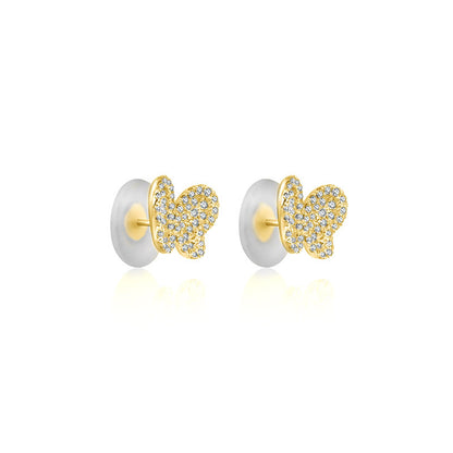 18k Gold Butterfly Shape Diamond Earring - Genevieve Collection