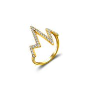 18k Gold Heartbeat Diamond Ring - Genevieve Collection
