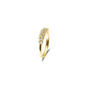 18k Gold Irregular Shape Diamond Ring - Genevieve Collection
