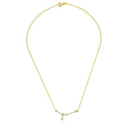 Cancer Zodiac Constellation Necklace 18k Gold & Diamond - Genevieve Collection