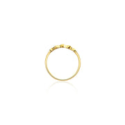 18k Gold Fog Arabesque Diamond Ring - Genevieve Collection