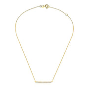 18k Gold Line Diamond Necklace - Genevieve Collection