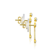 Aries Zodiac Constellation Earring 18k Gold & Diamond - Genevieve Collection