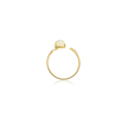 18k Gold Opal Open Diamond Ring With Arrow Shape - Genevieve Collection