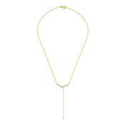 18k Gold irregular Shape Dangling Diamond Necklace - Genevieve Collection