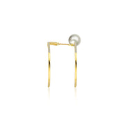 18k Gold Pearl Connection Diamond Ring - Genevieve Collection