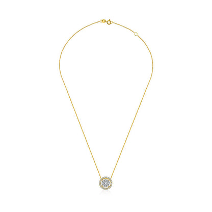 18k Gold Eight hearts Diamond Necklace - Genevieve Collection
